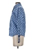Tizzie 100% Cotton Print Blue Long Sleeve Blouse Size S - photo 5
