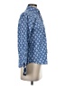 Tizzie 100% Cotton Print Blue Long Sleeve Blouse Size S - photo 4