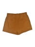 Very J Solid Brown Khaki Shorts Size L - photo 2