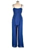 Oddi 100% Polyester Floral Blue Jumpsuit Size L - photo 2