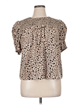 Shein Curve Short Sleeve Blouse