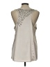 Vince Camuto Silver Sleeveless Blouse Size L - photo 2