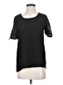 Alya 100% Polyester Black Short Sleeve Top Size S - photo 1