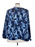 Joan Rivers 100% Polyester Floral Blue 3/4 Sleeve Blouse Size 2X - photo 1