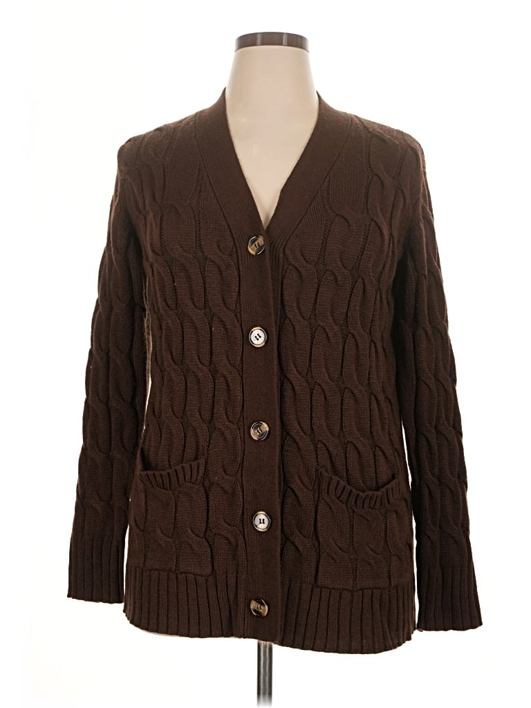 Pre-owned Prettygarden Cardigan Sweater In Brown