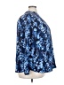 Joan Rivers 100% Polyester Floral Blue 3/4 Sleeve Blouse Size 2X - photo 4
