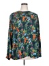Joan Rivers 100% Polyester Floral Green Long Sleeve Blouse Size 2X - photo 1