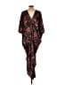 Natori Paisley Black Brown Casual Dress Size L - photo 2