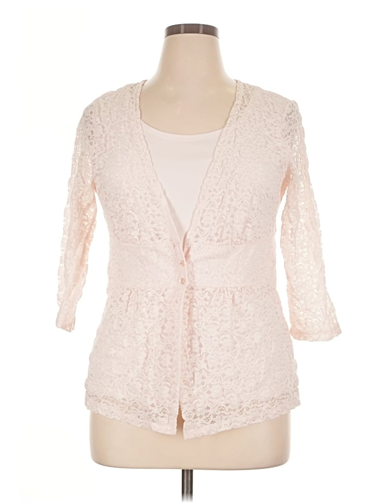 Pre-owned Alfani 3/4 Sleeve Blouse In Pink