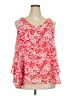 Lane Bryant 100% Polyester Red Sleeveless Blouse Size 18 - photo 1