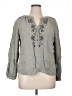 vintage threadz 100% Rayon Gray 3/4 Sleeve Blouse Size XL - photo 1