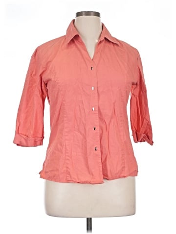 Harve Benard by Benard Holtzman 3/4 Sleeve Button-Down Shirt (view 1)