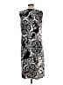 JM Collection Graphic Silver Cocktail Dress Size L - photo 2
