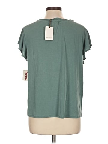 Green Envelope Short Sleeve Top (view 2)