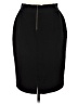 Alfani Solid Black Formal Skirt Size 6 - photo 2
