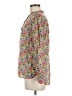 Talbots Floral Yellow Long Sleeve Blouse Size M - photo 5