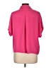 wonderly 100% Polyester Pink Short Sleeve Blouse Size L - photo 2