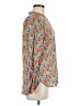 Talbots Floral Yellow Long Sleeve Blouse Size M - photo 4