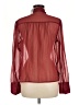 Old Navy 100% Polyester Burgundy Long Sleeve Blouse Size M - photo 2