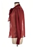 Old Navy 100% Polyester Burgundy Long Sleeve Blouse Size M - photo 5