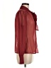 Old Navy 100% Polyester Burgundy Long Sleeve Blouse Size M - photo 4
