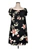 Absolute Angel Floral Black Casual Dress Size XL - photo 1