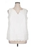 Talbots White Sleeveless Blouse Size 1X - photo 1