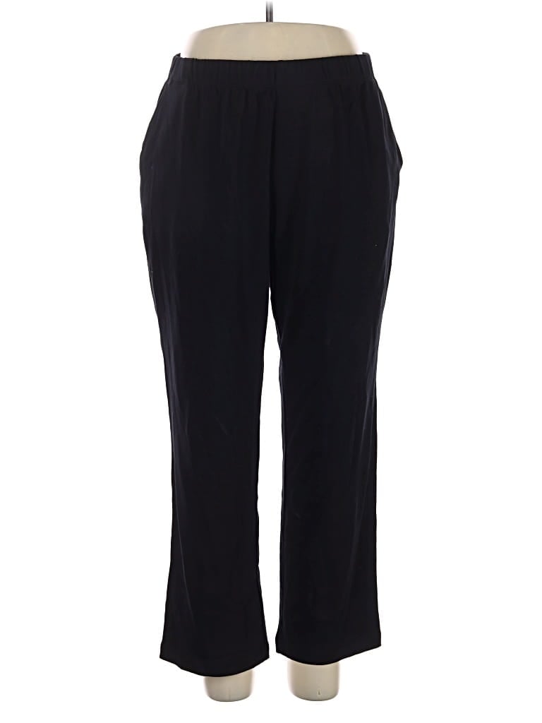 Pre-owned Lands' End Casual Pants In Black