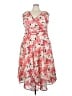 Robbie Bee 100% Polyester Floral Pink Cocktail Dress Size 22 - photo 1