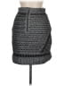 Maje Chevron-herringbone Gray Casual Skirt Size EU (FR) 38 / US 6 - photo 2