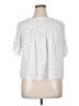 Old Navy 100% Modal Polka Dots White Short Sleeve Blouse Size XL - photo 1