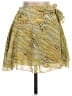 Japna 100% Polyester Camo Green Gold Casual Skirt Size S - photo 1