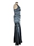 Xscape Silver Cocktail Dress Size 6 - photo 4