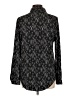 VERTIGO Animal Print Black Long Sleeve Blouse Size L - photo 2