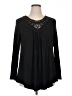 a.Jesdani Black Long Sleeve Blouse Size 1X - photo 1