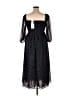 Few Moda 100% Polyester Polka Dots Black Casual Dress Size XL - photo 2