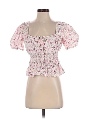 WAYF Short Sleeve Blouse (view 1)