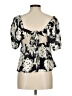 MNG Black Short Sleeve Blouse Size 8 - photo 2