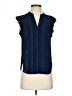 H&M Conscious 100% Polyester Blue Sleeveless Blouse Size 4 - photo 1