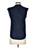 H&M Conscious 100% Polyester Blue Sleeveless Blouse Size 4 - photo 2