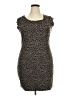 Nine West Animal Print Brown Casual Dress Size XXL - photo 1