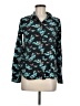 J.Crew Floral Teal Long Sleeve Blouse Size 8 - photo 1