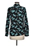 J.Crew Floral Teal Long Sleeve Blouse Size 8 - photo 2