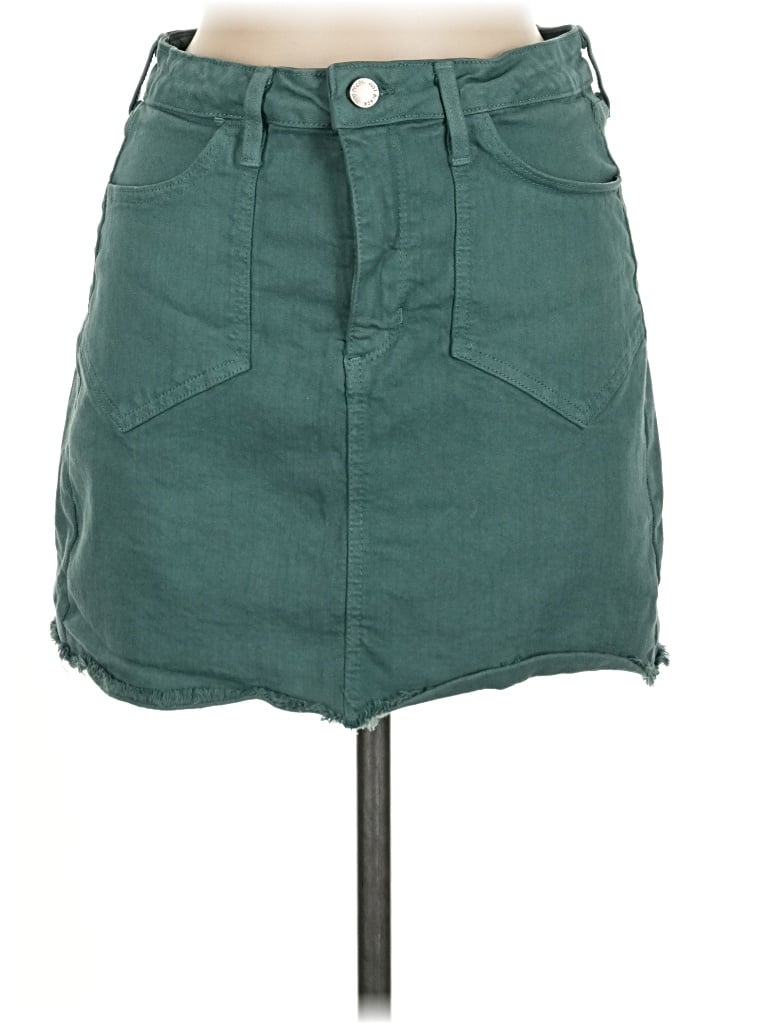 Pre-owned Just Black Casual Skirt In Teal