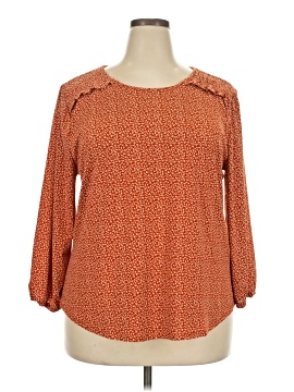 Adrianna Papell 3/4 Sleeve Blouse