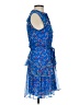 Saloni Blue Cocktail Dress Size 2 - photo 4