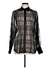 ALLSAINTS 100% Polyamide Black Long Sleeve Blouse Size 8 - photo 1