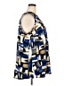 Alfani Graphic Blue Sleeveless Blouse Size 22 - photo 4