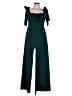 Audrey Parks x Francesca's Solid Teal Jumpsuit Size L - photo 1