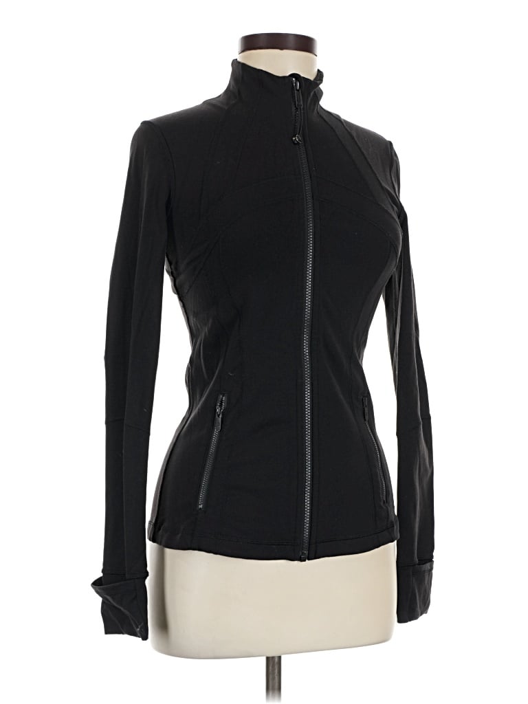 Pre-owned Lululemon Athletica Track Jacket In Black